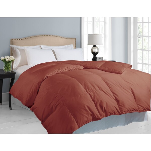 Hotel Grand 700 Thread Count White Down Comforter, Marsala, Full/Queen - 018124