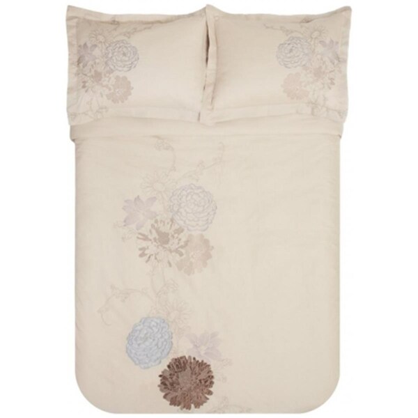 Impressions By Luxor Treasures Fieldstone 3-Piece Cotton Full-QueenDuvet Cover Set - FIELDSTONE 3PC FQ