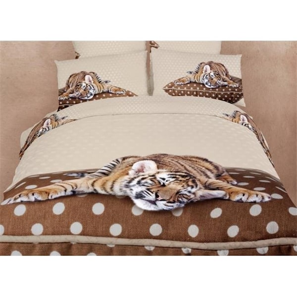 Dolce Mela Dolce Mela DM485T 4 Piece Animal Print Bedding Duvet Cover Sheet Set; Extra Large Twin - DM485T