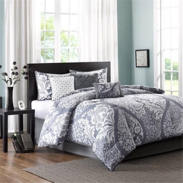 Madison Park Vienna 200Tc 7 Piece Comforter Set, Cal King - Grey, 7PK - MP10-503