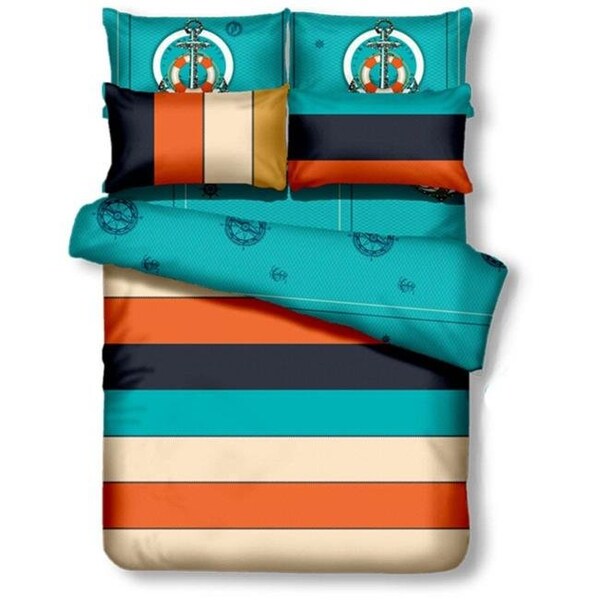 Dolce Mela Dolce Mela DM499Q 6 Piece Duvet Cover Sheets Set; Liberty Amity - Queen Size - DM499Q