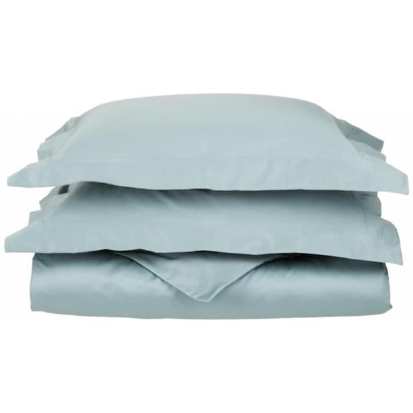 Impressions By Luxor Treasures Egyptian Cotton 650 Thread Count Solid Duvet Cover Set King/California King-Teal - 650KCDC SLTL