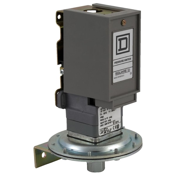 Interruptor de presión Telemecanique Sensors, (1) puerto, 1/4-18 pulgadas FNPT, SPDT, 20 a 1000 psi, Acción estándar - 9012GQG1.