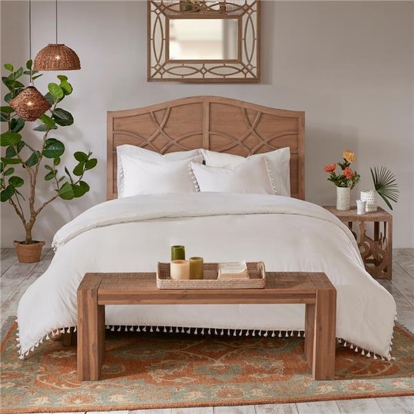 Madison Park Madison Park MP12-5862 Daisi Cotton Duvet Cover Set; White - Full & Queen - 3 Piece - MP12-5862