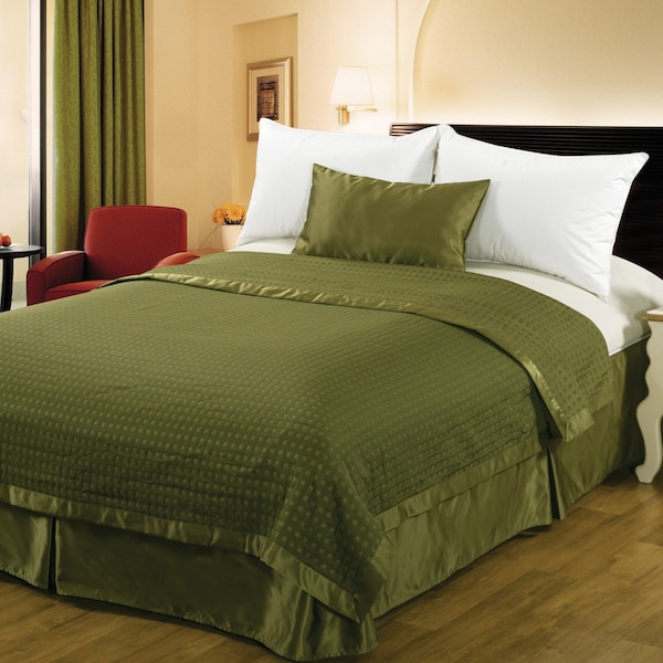 Sino Talent International LuxRevers Coverlet 84x96 Full XL, Kiwi - 9025071-KW