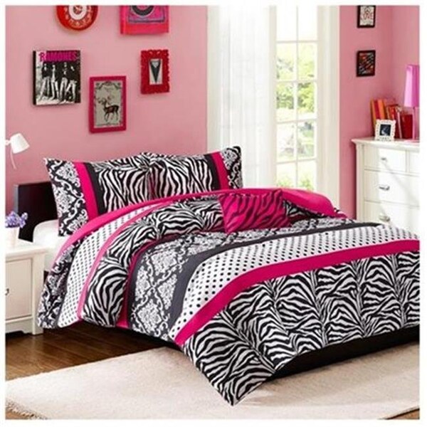 Mi Zone Mi Zone MZ10-227 Reagan Comforter Set; Pink - Twin - MZ10-227