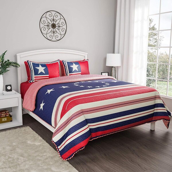 Bedford Home 2 Piece Quilt & Bed Set Twin Size & Extra Large - 66A-18199