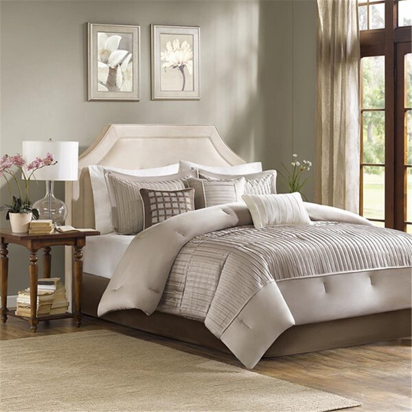Madison Park Trinity 7 Piece Comforter Set, Taupe - Cal King, 7PK - MP10-933