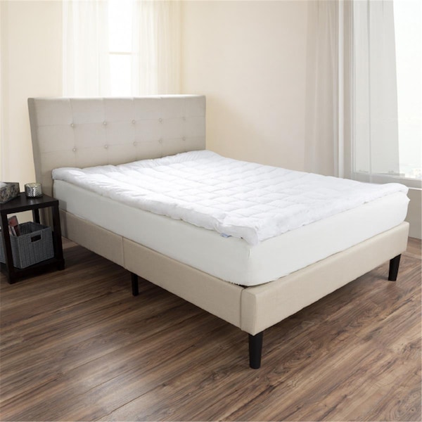Lavish Home Lavish Home  78 x 80 x 3 in. King Size Alternative Bedding Topper 233 Thread Count - 64-12-K