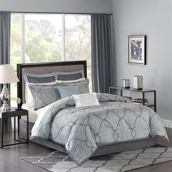 Madison Park Lavine Jacquard Comforter - California King - MP10-1667