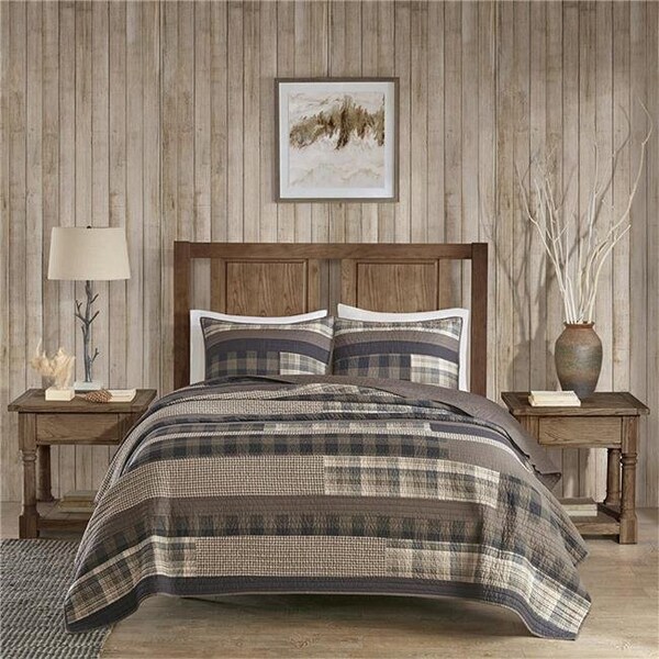 Woolrich Woolrich WR14-1726 Winter Plains Quilt Mini Set - Taupe; Full And Queen - WR14-1726