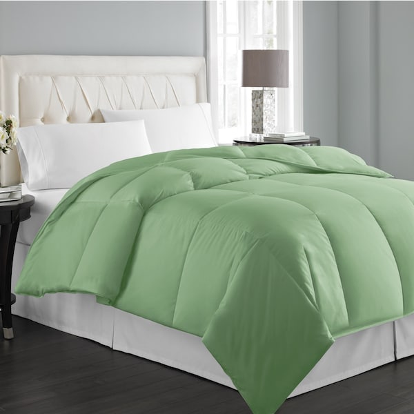Hotel Grand Oversized Hybrid Blend Comforter, Sage, Full/Queen - 005332