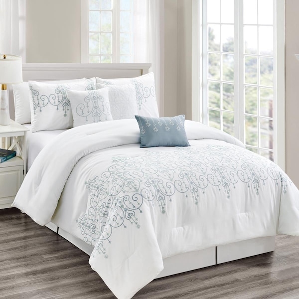 Procomfort 7 Piece Geron Comforter Set, Queen Size - PR2958282