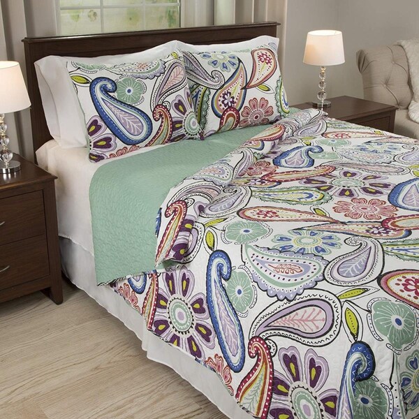 Bedford Home Lizzie 2 Piece Quilt Set - Twin Size - 66A-03012