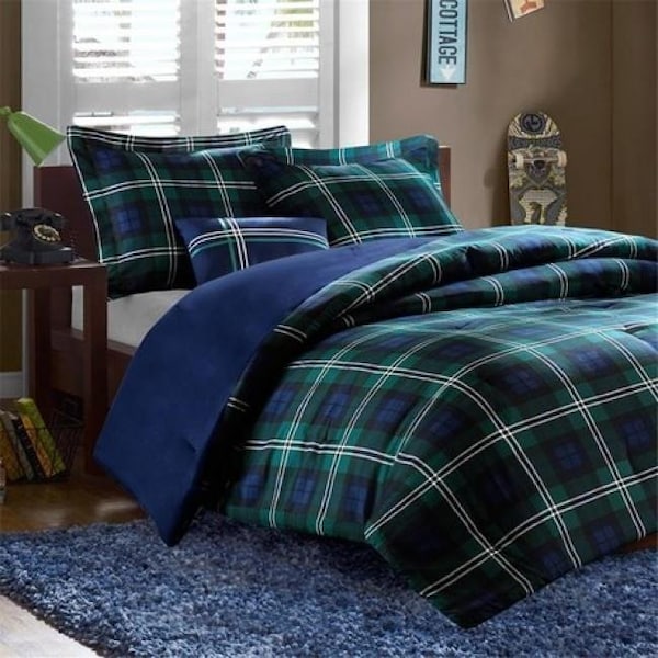 Mi Zone Mi Zone MZ10-099 Mi Zone Brody Comforter Set; Full & Queen - Blue - MZ10-099