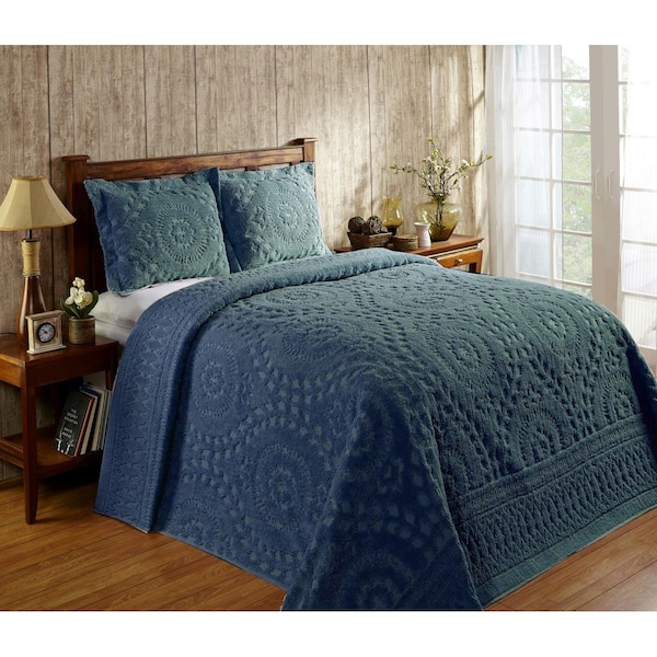 Convenience Concepts Rio Floral Bedspread, Teal - Queen Size - HI2145370