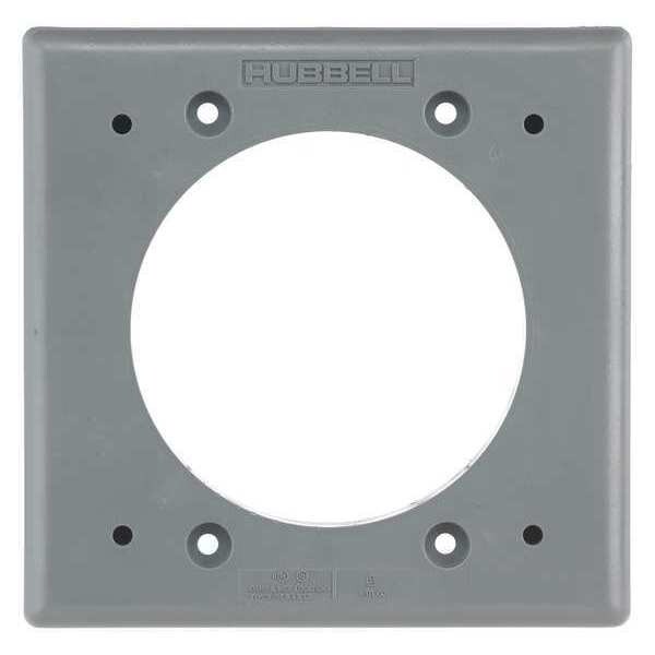 Hubbell Wiring Device-Kellems 20 and 30A Wall Box Adapter, Non Metallic, Gray - HBL2030AP