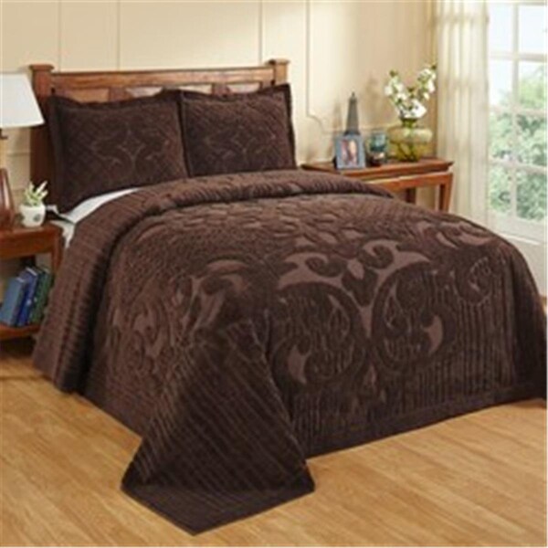 Better Trends Better Trends BSASQUCH Ashton Cotton Bedspread; Chocolate - Queen Size - BSASQUCH