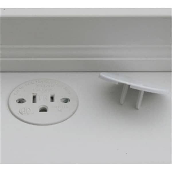 Sillites Sillites SILSCRW 125 V Self Contained Receptacle; 15A - White - SILSCRW