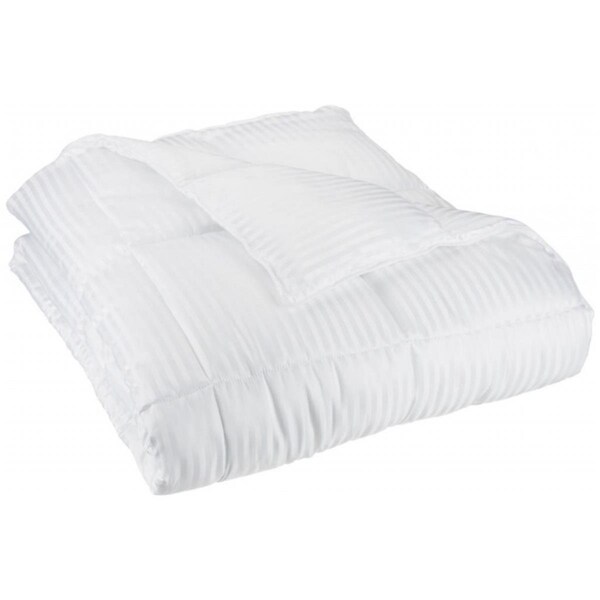 Grand Down All Season Stripes White Down Alternative Comforter  Full/Queen - COMFORTER F/Q ST-WH (1CM)