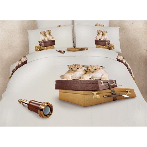 Dolce Mela 6 Piece Animal Print Bedding Duvet Cover Sheet Set- Queen - DM484Q