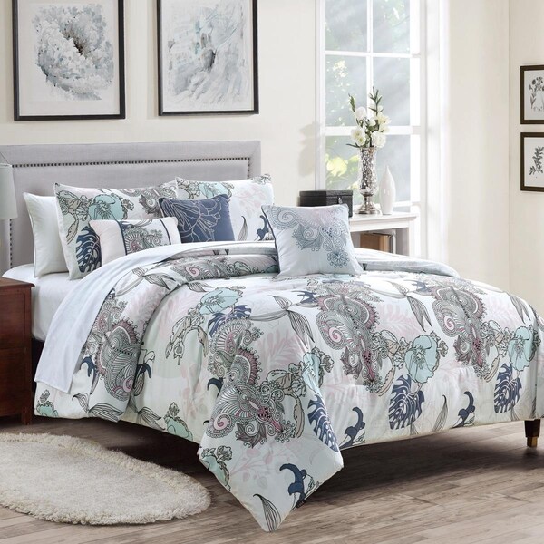 Elight Home 6 Piece Jonah Comforter Set, Queen Size - 21788Q
