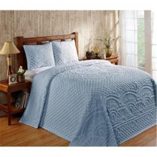 Better Trends Better Trends BSTRKIBL King Trevor Bedspread Set - Blue - BSTRKIBL
