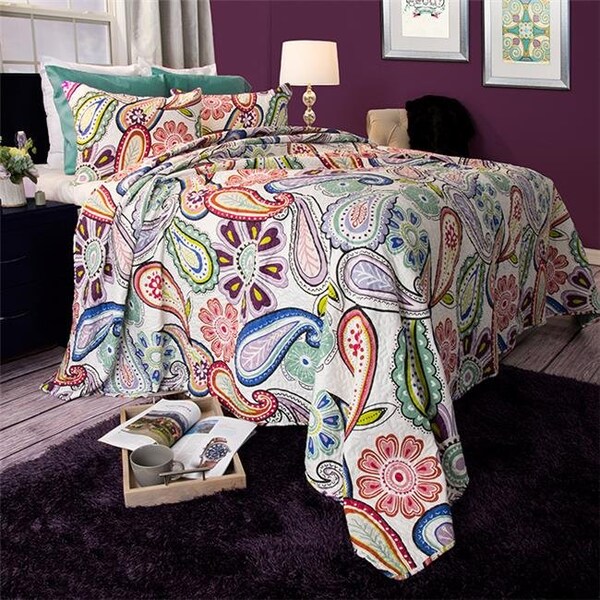 Lavish Home Lavish Home 66-10042-T Lizzie Quilt Set; Twin Size - 2 Piece - 66-10042-T