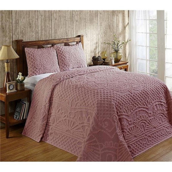 Better Trends Better Trends BSTRKIPI 120 x 110 in. Trevor Bedspread; Pink - King - BSTRKIPI