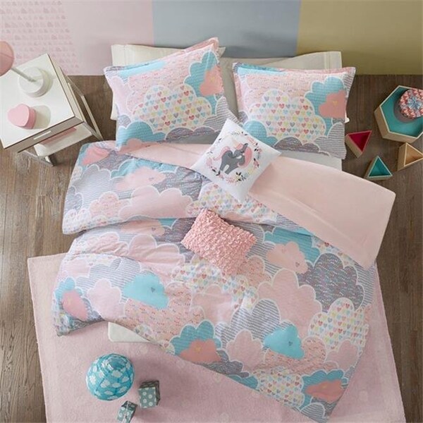 Urban Habitat Urban Habitat UHK10-0013 Kids Bliss Cotton Printed Comforter Set; Pink - Twin & Twin Extra Large - UHK10-0013