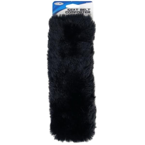 Unique Accessories Unique Accessories 50080 Simulated Sheepskin Comforter Seat Belt; Black - 155183