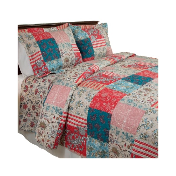 Hastings Home Hastings Home 3 Piece Mallory Quilt Set - Full/Queen - 413198DFF