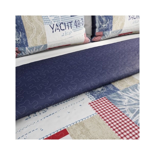 Hastings Home Hastings Home Nautical Americana Quilt Set, King - 608937QPD