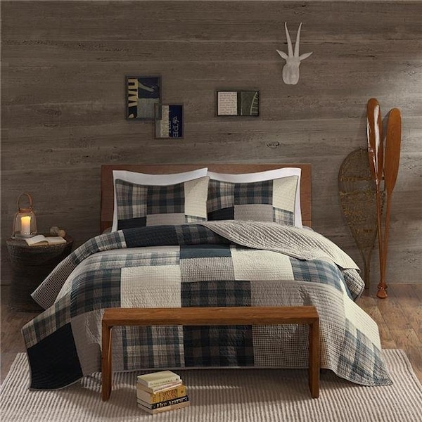 Woolrich Woolrich WR14-1728 Winter Hills Quilt Mini Set - Tan; Full And Queen - WR14-1728