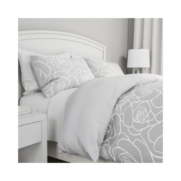 Hastings Home Hastings Home 3-Piece Rose Comforter Set - Full-Queen - 723897FVC