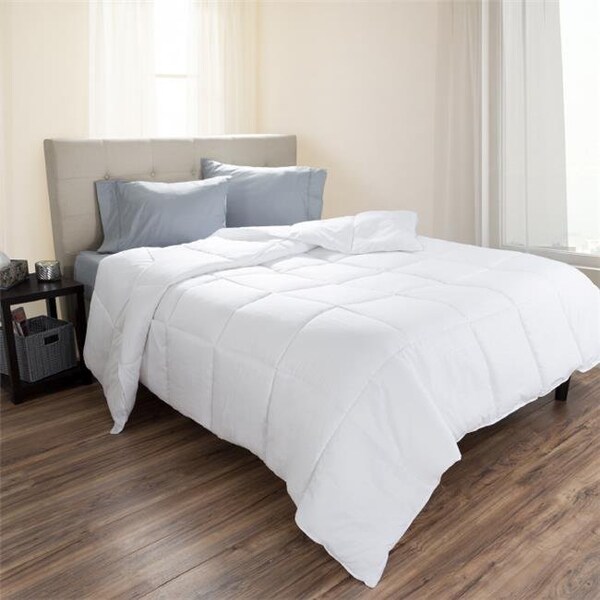 Lavish Home Lavish Home 64-11-FQ 90 x 90 in. Full & Queen Size Ultra-Soft Comforter; White - 64-11-FQ