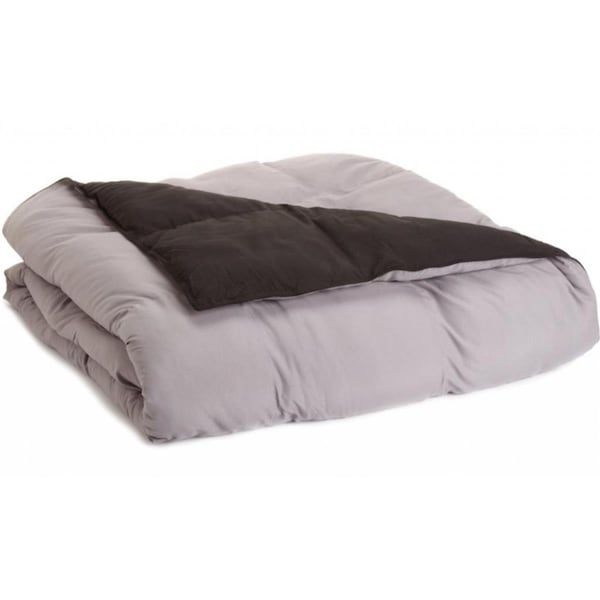Grand Down All Season Down Alternative Reversible Comforter  Twin/Twin XL-Black/Grey - COMFORTER TXL REV-BG