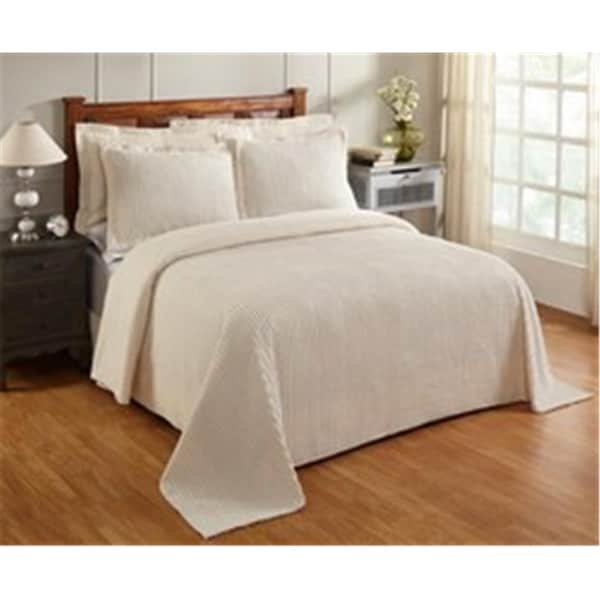 Convenience Concepts Jullian Cotton Bedspread, Ivory - Queen Size - HI1839351