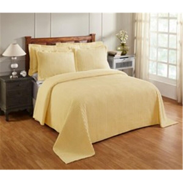 Convenience Concepts Jullian Cotton Bedspread, Yellow - Twin Size - HI3143127