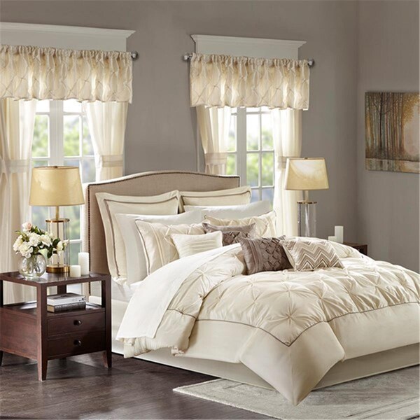 Madison Park Joella 24 Piece Room in a Bag - Ivory, Queen Size - MPE10-479