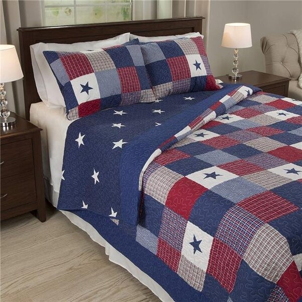 Bedford Home Bedford Home 66A-03043 Caroline 2 Piece Quilt Set - Twin Size - 66A-03043