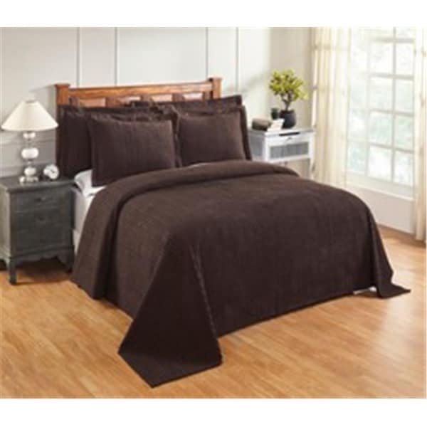 Convenience Concepts Jullian Cotton Bedspread, Chocolate - King Size - HI1867847
