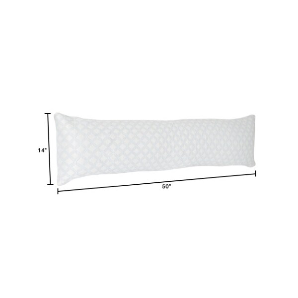 Hastings Home Memory Foam Body Pillow, Stay Cool Cover Designed Cooling Relief for Side, Pregnant Women - 316372JJI