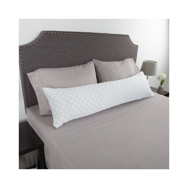 Hastings Home Memory Foam Body Pillow, Stay Cool Cover Designed Cooling Relief for Side, Pregnant Women - 316372JJI