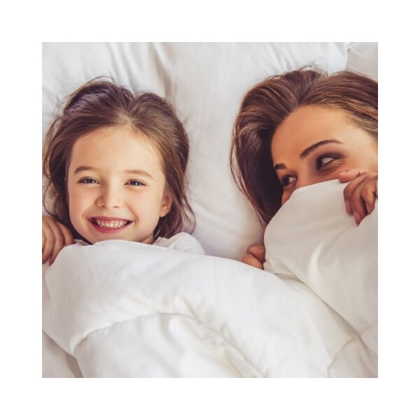 Hastings Home Down Alternative Comforter, Hypoallergenic Microfiber Cover, All Season Blanket (Twin, White) - 780293SMV