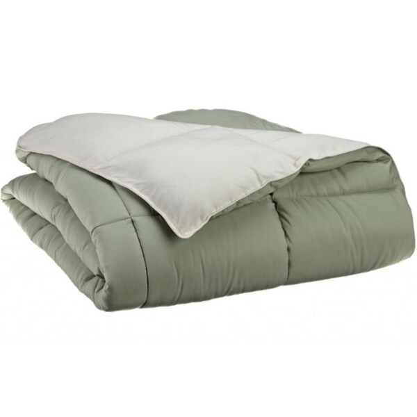 Grand Down All Season Down Alternative Reversible Comforter  Twin/Twin XL-Ivory/Sage - COMFORTER TXL REV-IS