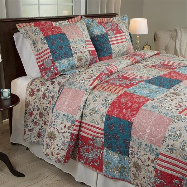 Lavish Home Lavish Home 66-10039-T Mallory Quilt Set; Twin Size - 2 Piece - 66-10039-T