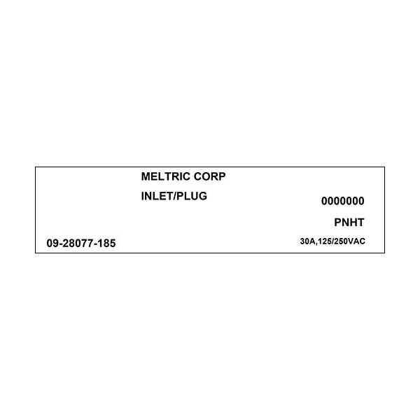 Meltric 09-28077-185 INLET HIGH TEMPERATURE - 09-28077-185