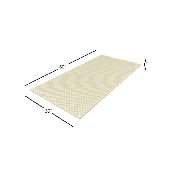 Hastings Home Hastings Home Egg Crate Mattress Topper - Twin XL - 136400BCD