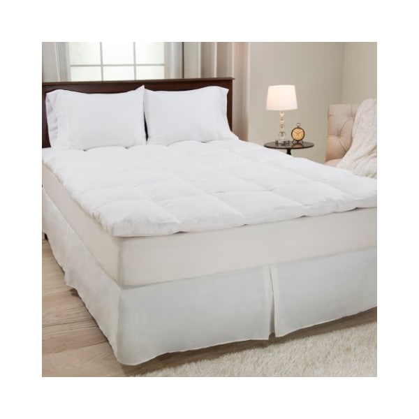 Hastings Home Hastings Home 100 Percent Duck Feather 2" Gusset Topper - King - 487143YEU